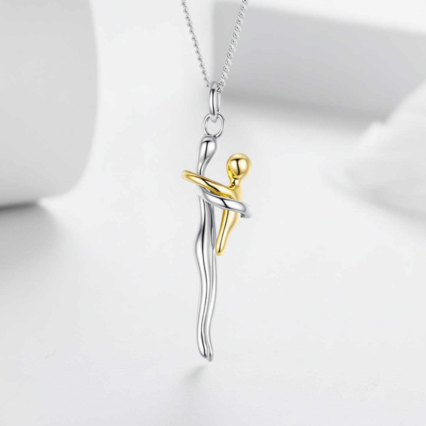 Collar madre e hijo plata 925