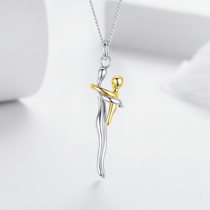 Collar madre e hijo plata 925