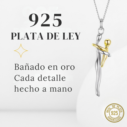 Collar madre e hijo plata 925